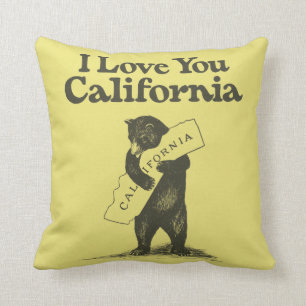 Coussin Je t'aime la Californie
