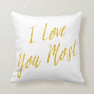 Coussin Je t'aime la plupart des parties scintillantes de
