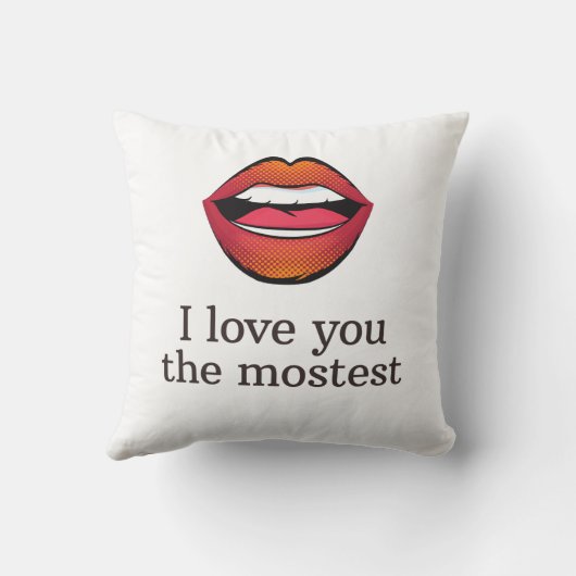 Coussin Je t'aime le plus (Verso)