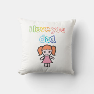 Coussin Je t'aime papa