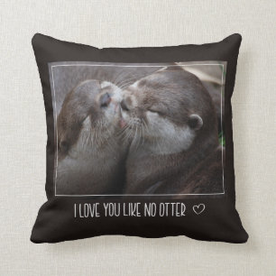 Coussin Je T'Aime Pas D'Otter Mignonne Photo