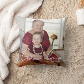 Coussin Je t'aime Photo personnalisée Grand-mère (Couverture)