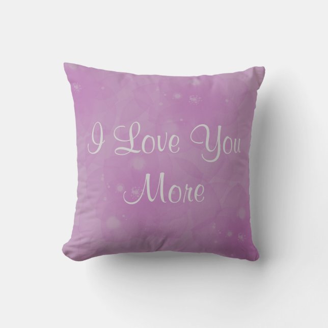 Coussin Je t'aime plus (Recto)