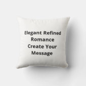 Coussin Je t'aime plus design d'amour élégant (Verso)