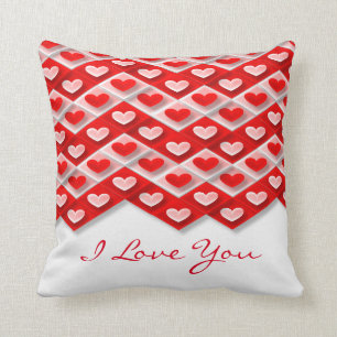 Coussin Je t'aime pour toujours Saint-Valentin de