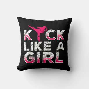 Coussin Je Tire Comme Une Fille Karate Kickboxing