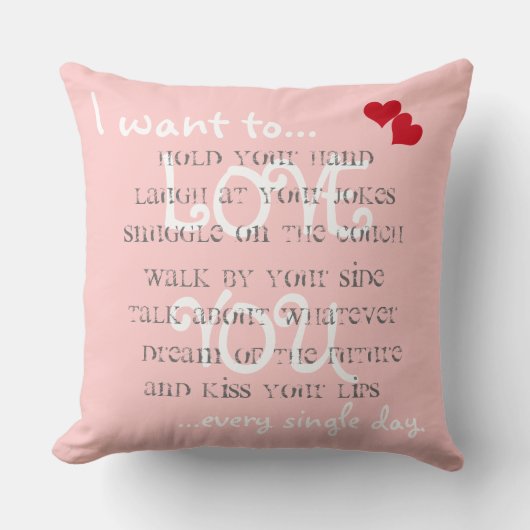Coussin Je veux... (Recto)