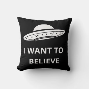 Coussin Je veux croire, Film Rétro 90, Alien UFO