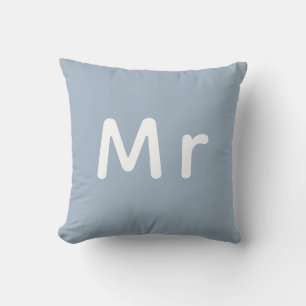 Coussin Je Viens De Marier M. & Mme Monogramme Mariage