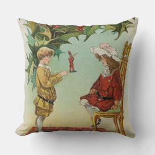 Coussin Je vous souhaite un Joyeux Noël - carte postale vi