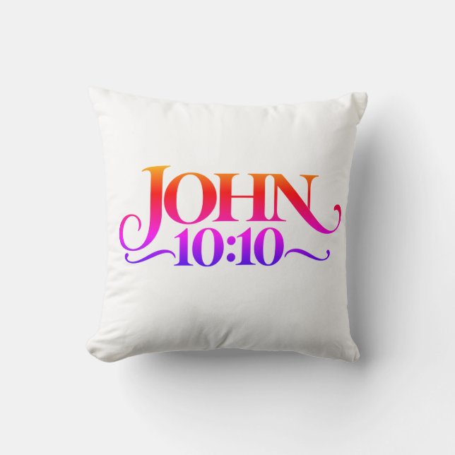 Coussin Jean 10:10 (Recto)