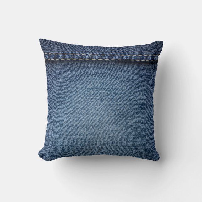 Coussin Jean en denim (Recto)