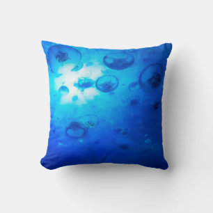 Coussin Jellyfish Deep Blue
