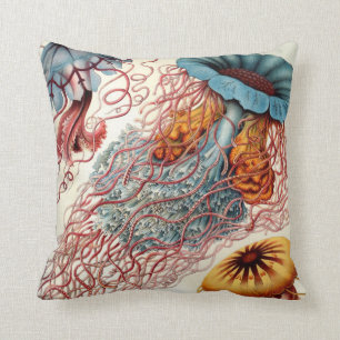 Coussin Jellyfish vintage et colorée