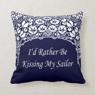 Coussin J'embrasserais plutôt mon marin