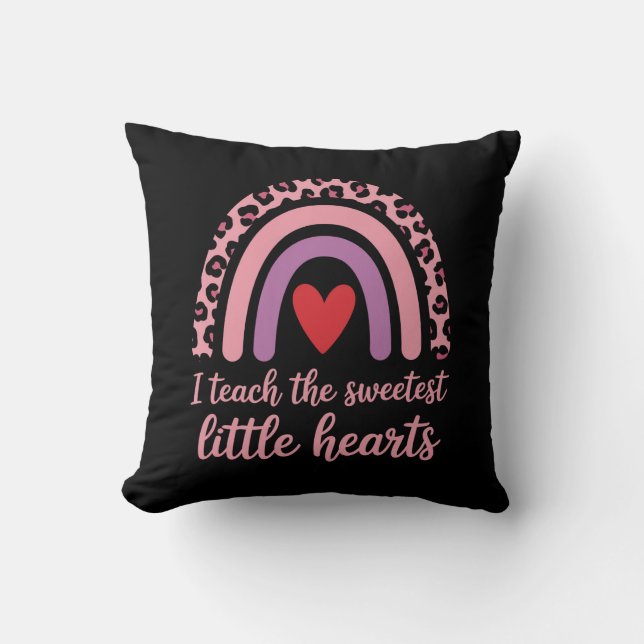 Coussin J'enseigne aux cœurs les plus doux Professeur de l (Recto)