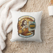 Coussin Jésus 9999 Emails Non Lus Boîte de Réception Zéro (Couverture)