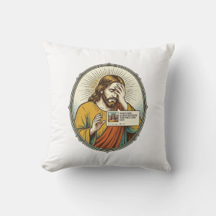 Coussin Jésus a ajouté à l'histoire au lieu d'un message d