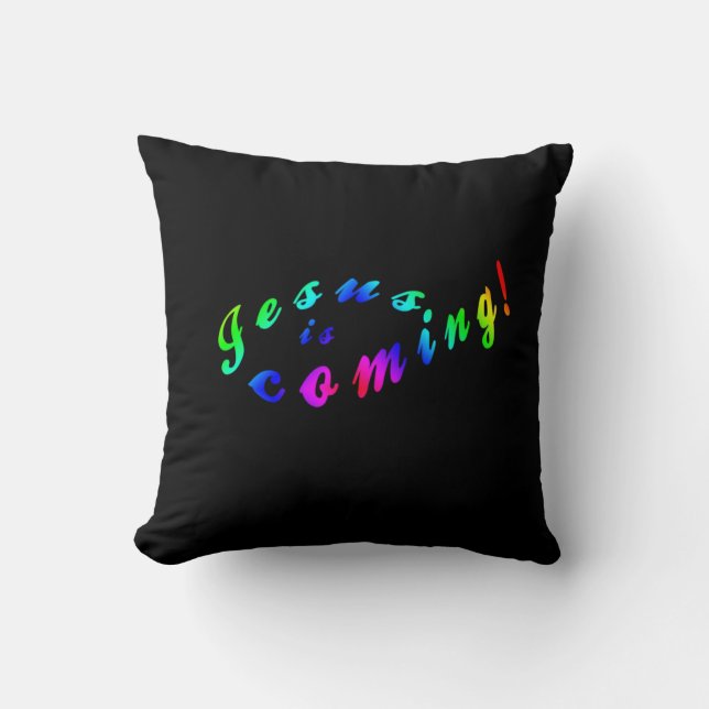 Coussin Jésus arrive (Recto)