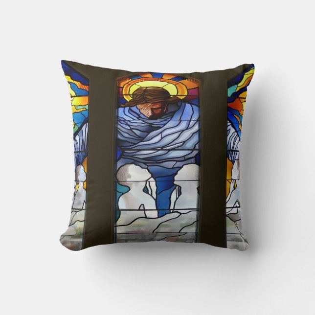 Coussin Jésus avec des enfants (Recto)