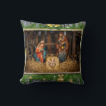 Coussin Jesus born<br><div class="desc">jesus christmas christ,  snowflake party year happy,  merry winter vintage animals,  father mother saint,  xmas magi christianity faith,  bible stable child,  night family virgin,  holiday nativity holy born,  birschchristian,  christmas christ</div>