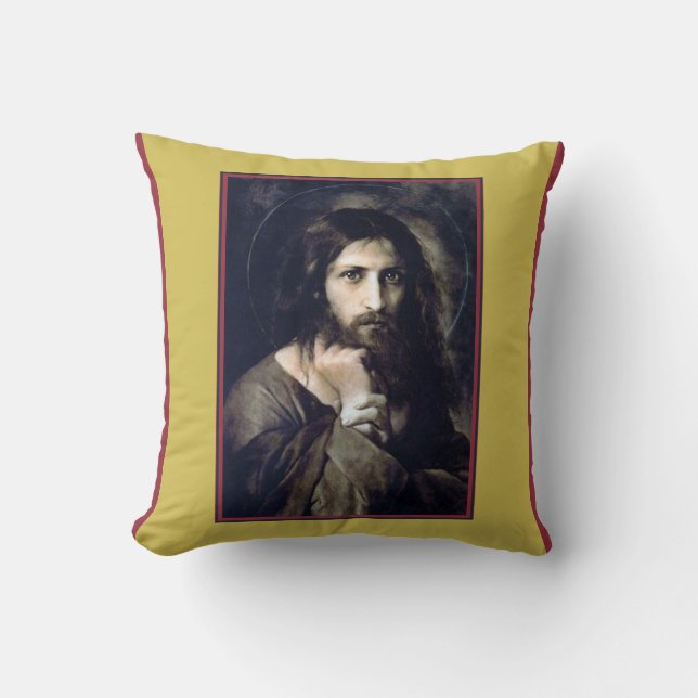 Coussin Jésus Christ 1888 par Georg Karl Franz Cornicelius (Recto)