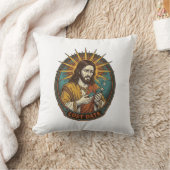 Coussin Jésus Écrasé Clé USB Perte de Données Humour_1 (Couverture)