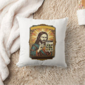 Coussin Jésus Escalier Flou Test Captcha Sécurité Tech Hum (Couverture)