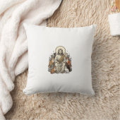 Coussin Jésus et Chats Vintage (Couverture)