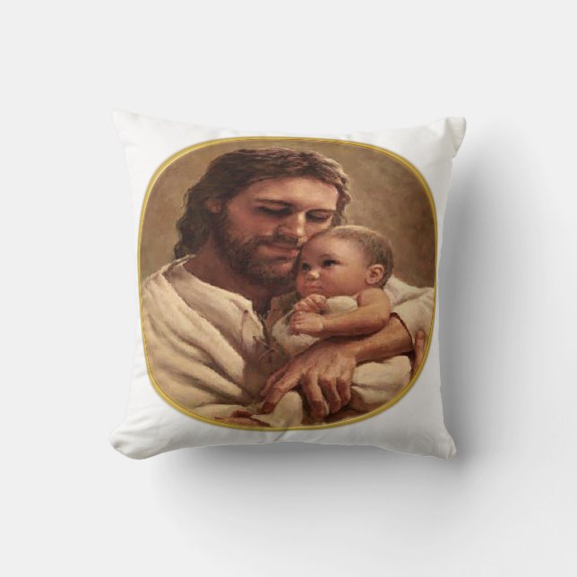 Coussin Jésus et enfant (Recto)