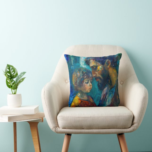 Coussin Jésus et l'enfant (Chaise)