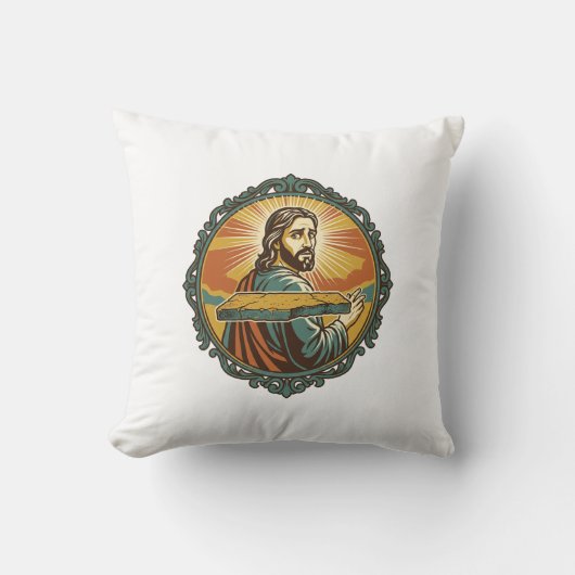 Coussin Jésus gêné trébuchant surface plane publique club (Recto)