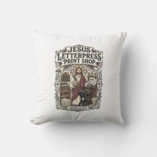 Coussin Jésus imprimerie Jésus imprimerie Pri