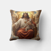 Coussin Jesus In the kingdom of Heaven Throw pillow  (Verso)