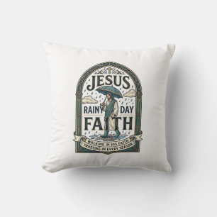 Coussin Jésus Jour Pluvieux Foi Jésus Jour Pluvieux Foi Ch