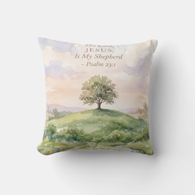 Coussin Jésus le Bon Berger (Recto)