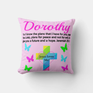 COUSSIN JÉSUS M'AIME JEREMIAH 29:11 PERSONNALISÉ