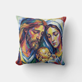Coussin Jésus Marie et Joseph 