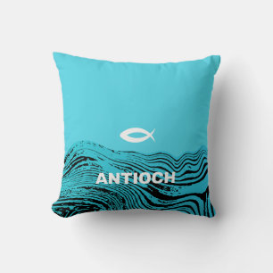 Coussin Jésus Poisson Eaux Vives