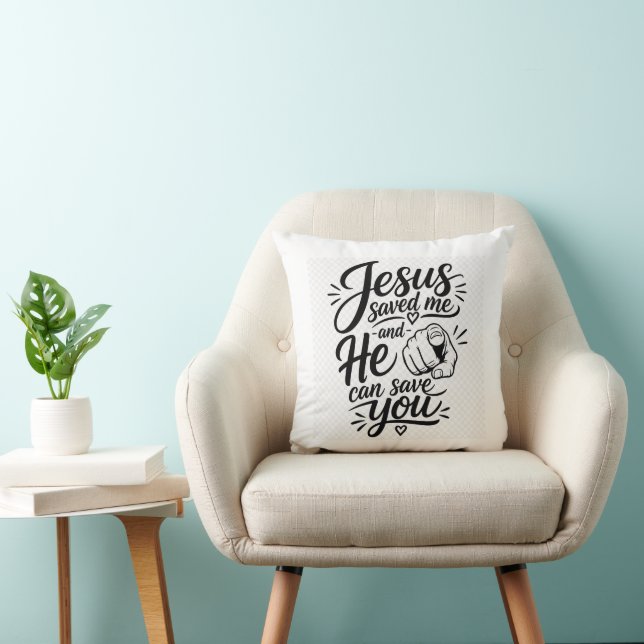 Coussin Jésus Sauve (Chaise)