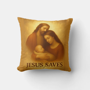 Coussin Jésus sauve des cadeaux chrétiens uniques  Chrétie