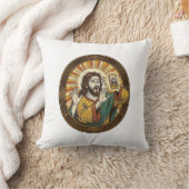 Coussin Jesus Selfie Accidentel avec la caméra frontale et (Couverture)