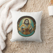Coussin Jésus tache de café le pantalon avant de rencontre (Couverture)