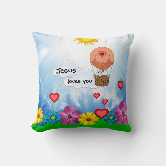 Coussin Jésus t'aime ! (Recto)