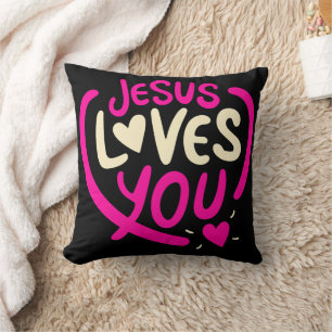 Coussin Jésus t'aime