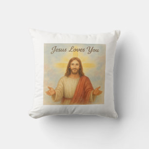 Coussin Jésus t'aime