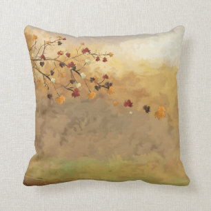 Coussin Jet décoratif en baisse de feuille d'automne