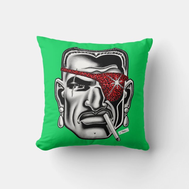 Coussin Jet Latex™/Brisé du Nez/Vert (Recto)