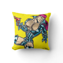 Jet Latex™/Ray-Gun Throw Pillow