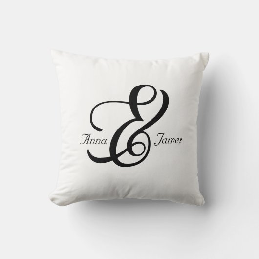 Coussin jet Octavia esperluette (Recto)